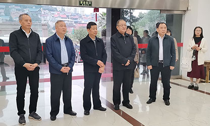 福建省政協(xié)副主席、省工商聯(lián)主席王光遠(yuǎn)一行視察虹潤公司